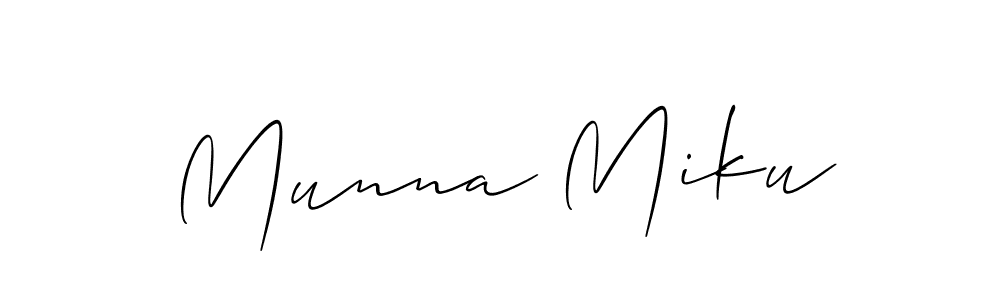 It looks lik you need a new signature style for name Munna Miku. Design unique handwritten (Allison_Script) signature with our free signature maker in just a few clicks. Munna Miku signature style 2 images and pictures png