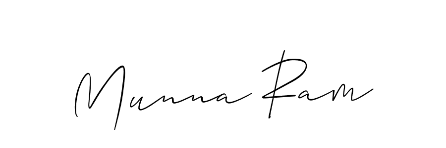 Munna Ram stylish signature style. Best Handwritten Sign (Allison_Script) for my name. Handwritten Signature Collection Ideas for my name Munna Ram. Munna Ram signature style 2 images and pictures png