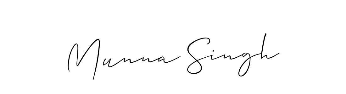 if you are searching for the best signature style for your name Munna Singh. so please give up your signature search. here we have designed multiple signature styles  using Allison_Script. Munna Singh signature style 2 images and pictures png