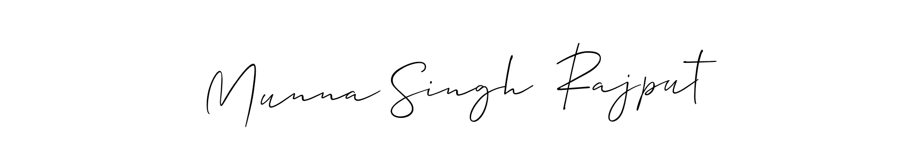 Also we have Munna Singh  Rajput name is the best signature style. Create professional handwritten signature collection using Allison_Script autograph style. Munna Singh  Rajput signature style 2 images and pictures png