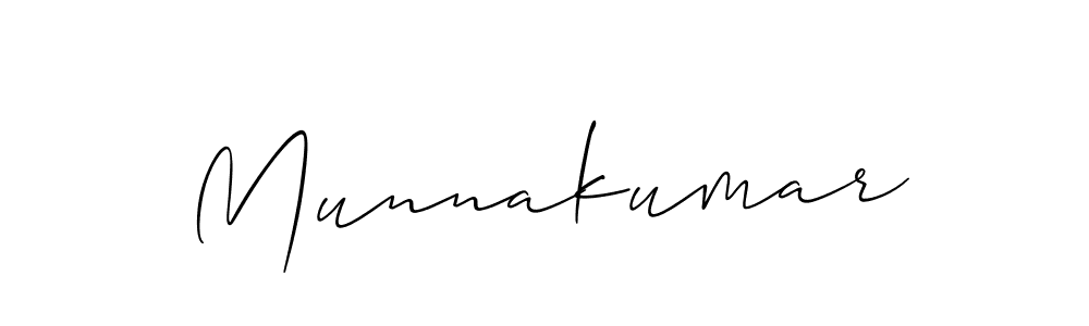 Use a signature maker to create a handwritten signature online. With this signature software, you can design (Allison_Script) your own signature for name Munnakumar. Munnakumar signature style 2 images and pictures png