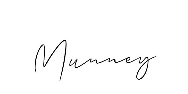 It looks lik you need a new signature style for name Munney. Design unique handwritten (Allison_Script) signature with our free signature maker in just a few clicks. Munney signature style 2 images and pictures png