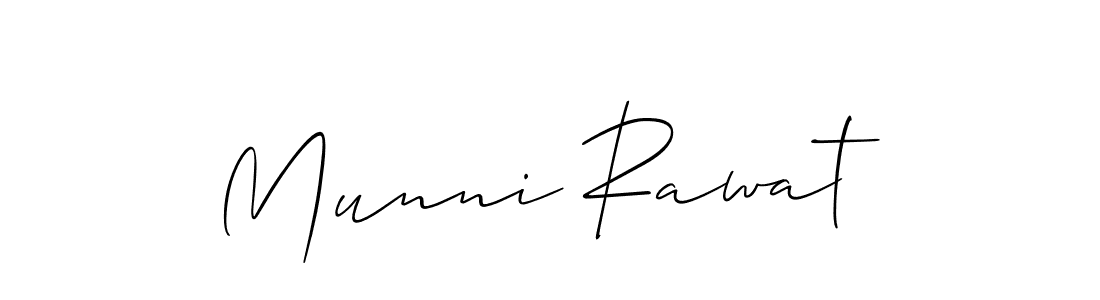 Use a signature maker to create a handwritten signature online. With this signature software, you can design (Allison_Script) your own signature for name Munni Rawat. Munni Rawat signature style 2 images and pictures png