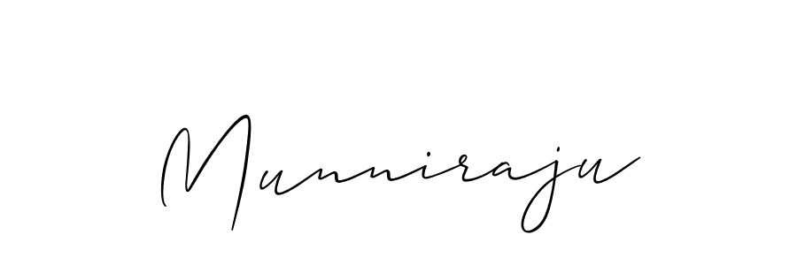 How to make Munniraju signature? Allison_Script is a professional autograph style. Create handwritten signature for Munniraju name. Munniraju signature style 2 images and pictures png