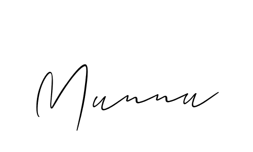 How to Draw Munnu signature style? Allison_Script is a latest design signature styles for name Munnu. Munnu signature style 2 images and pictures png