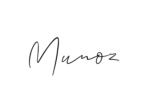 How to make Munoz name signature. Use Allison_Script style for creating short signs online. This is the latest handwritten sign. Munoz signature style 2 images and pictures png