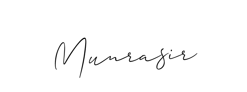 Also we have Munrasir name is the best signature style. Create professional handwritten signature collection using Allison_Script autograph style. Munrasir signature style 2 images and pictures png