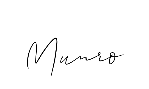 Also You can easily find your signature by using the search form. We will create Munro name handwritten signature images for you free of cost using Allison_Script sign style. Munro signature style 2 images and pictures png