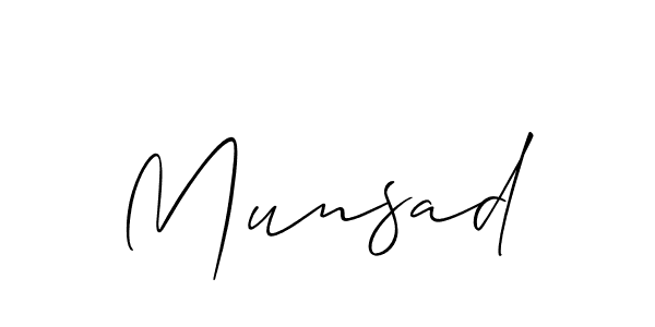 if you are searching for the best signature style for your name Munsad. so please give up your signature search. here we have designed multiple signature styles  using Allison_Script. Munsad signature style 2 images and pictures png