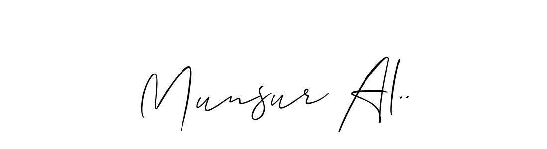 Best and Professional Signature Style for Munsur Al... Allison_Script Best Signature Style Collection. Munsur Al.. signature style 2 images and pictures png