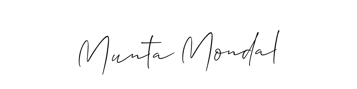 Best and Professional Signature Style for Munta Mondal. Allison_Script Best Signature Style Collection. Munta Mondal signature style 2 images and pictures png