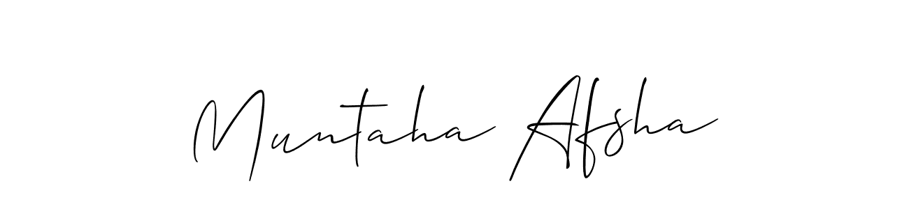 Best and Professional Signature Style for Muntaha Afsha. Allison_Script Best Signature Style Collection. Muntaha Afsha signature style 2 images and pictures png