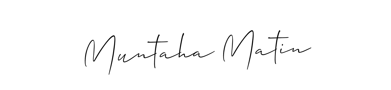 Best and Professional Signature Style for Muntaha Matin. Allison_Script Best Signature Style Collection. Muntaha Matin signature style 2 images and pictures png