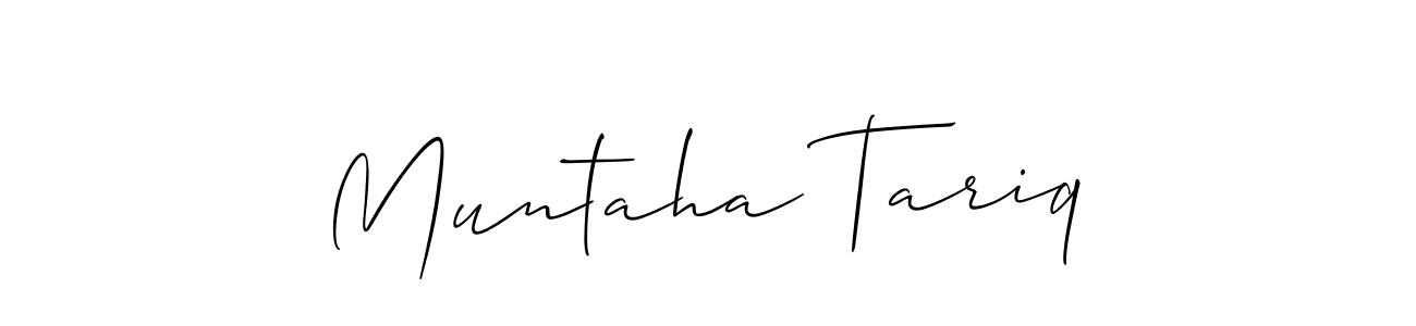 Similarly Allison_Script is the best handwritten signature design. Signature creator online .You can use it as an online autograph creator for name Muntaha Tariq. Muntaha Tariq signature style 2 images and pictures png