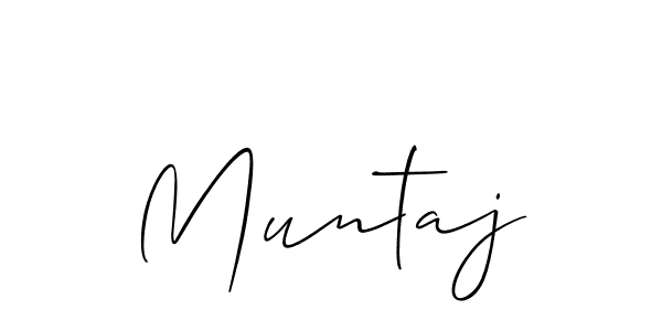 Design your own signature with our free online signature maker. With this signature software, you can create a handwritten (Allison_Script) signature for name Muntaj. Muntaj signature style 2 images and pictures png