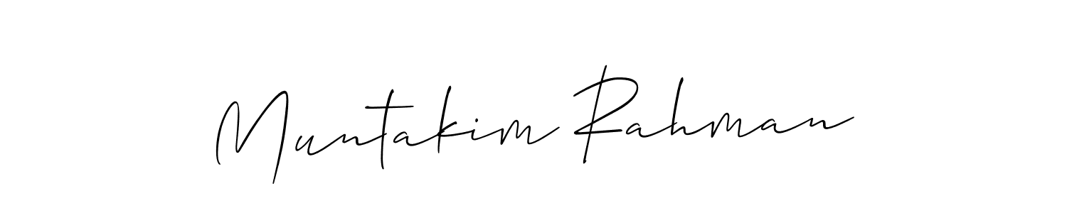 Muntakim Rahman stylish signature style. Best Handwritten Sign (Allison_Script) for my name. Handwritten Signature Collection Ideas for my name Muntakim Rahman. Muntakim Rahman signature style 2 images and pictures png