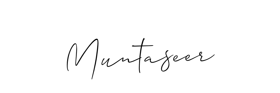 Use a signature maker to create a handwritten signature online. With this signature software, you can design (Allison_Script) your own signature for name Muntaseer. Muntaseer signature style 2 images and pictures png