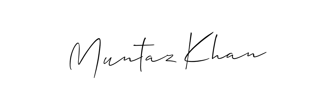 How to make Muntaz Khan signature? Allison_Script is a professional autograph style. Create handwritten signature for Muntaz Khan name. Muntaz Khan signature style 2 images and pictures png
