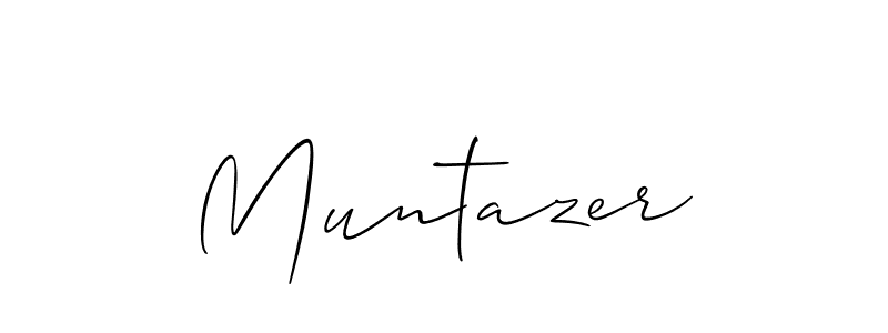 You should practise on your own different ways (Allison_Script) to write your name (Muntazer) in signature. don't let someone else do it for you. Muntazer signature style 2 images and pictures png