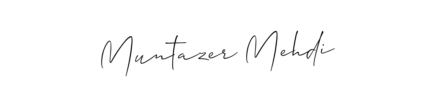 This is the best signature style for the Muntazer Mehdi name. Also you like these signature font (Allison_Script). Mix name signature. Muntazer Mehdi signature style 2 images and pictures png