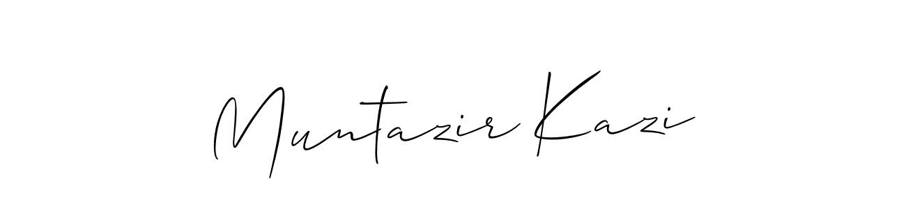 How to make Muntazir Kazi signature? Allison_Script is a professional autograph style. Create handwritten signature for Muntazir Kazi name. Muntazir Kazi signature style 2 images and pictures png