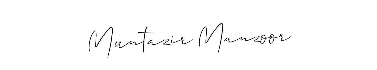 if you are searching for the best signature style for your name Muntazir Manzoor. so please give up your signature search. here we have designed multiple signature styles  using Allison_Script. Muntazir Manzoor signature style 2 images and pictures png