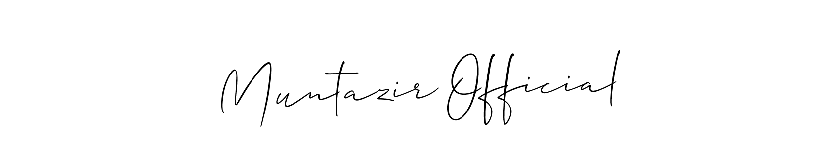 Once you've used our free online signature maker to create your best signature Allison_Script style, it's time to enjoy all of the benefits that Muntazir Official name signing documents. Muntazir Official signature style 2 images and pictures png