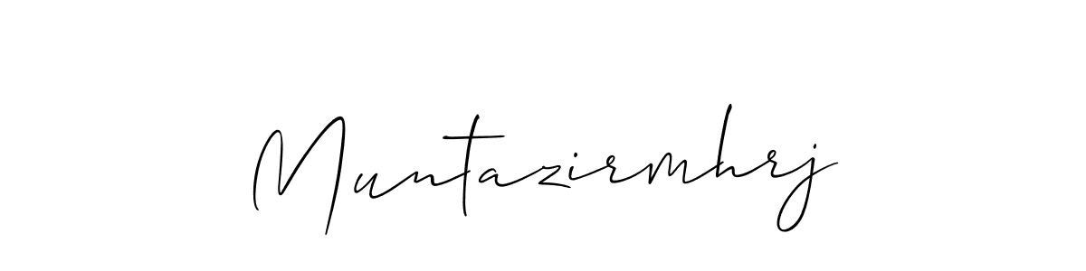 Also we have Muntazirmhrj name is the best signature style. Create professional handwritten signature collection using Allison_Script autograph style. Muntazirmhrj signature style 2 images and pictures png