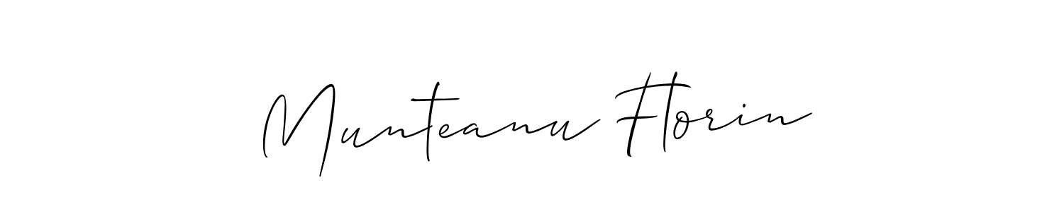 It looks lik you need a new signature style for name Munteanu Florin. Design unique handwritten (Allison_Script) signature with our free signature maker in just a few clicks. Munteanu Florin signature style 2 images and pictures png