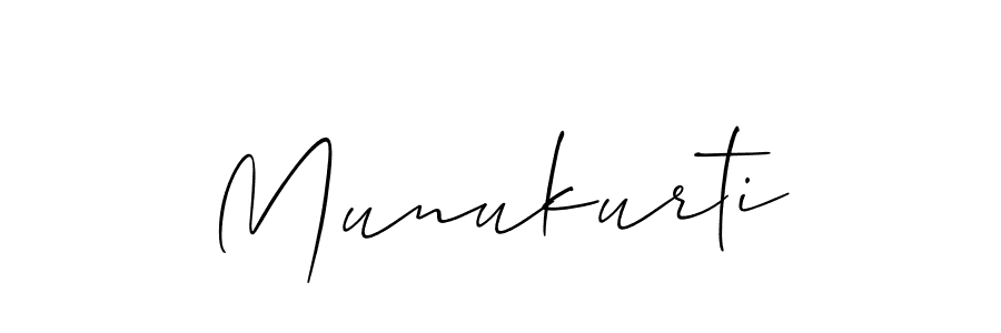 How to Draw Munukurti signature style? Allison_Script is a latest design signature styles for name Munukurti. Munukurti signature style 2 images and pictures png