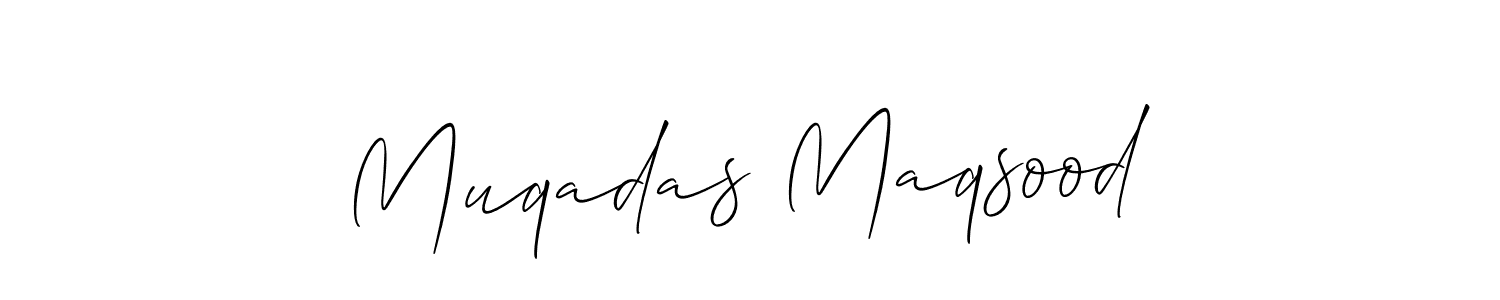Make a beautiful signature design for name Muqadas Maqsood. Use this online signature maker to create a handwritten signature for free. Muqadas Maqsood signature style 2 images and pictures png