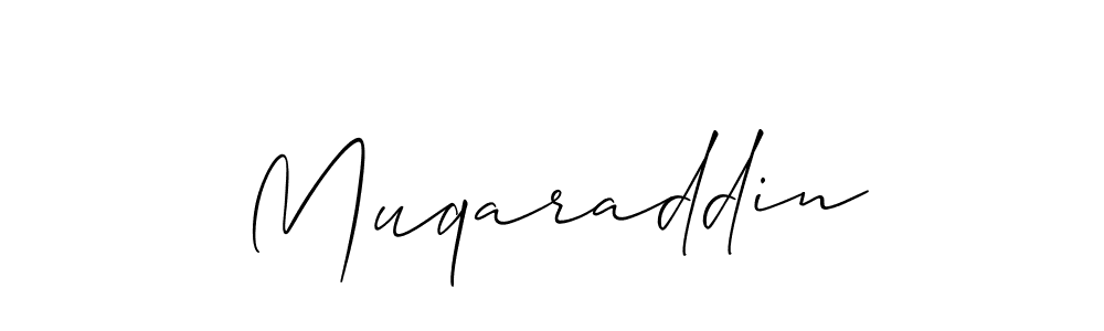 It looks lik you need a new signature style for name Muqaraddin. Design unique handwritten (Allison_Script) signature with our free signature maker in just a few clicks. Muqaraddin signature style 2 images and pictures png