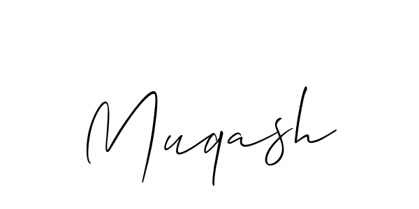 Allison_Script is a professional signature style that is perfect for those who want to add a touch of class to their signature. It is also a great choice for those who want to make their signature more unique. Get Muqash name to fancy signature for free. Muqash signature style 2 images and pictures png