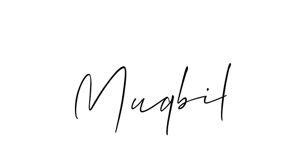 Similarly Allison_Script is the best handwritten signature design. Signature creator online .You can use it as an online autograph creator for name Muqbil. Muqbil signature style 2 images and pictures png