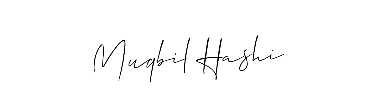 Similarly Allison_Script is the best handwritten signature design. Signature creator online .You can use it as an online autograph creator for name Muqbil Hashi. Muqbil Hashi signature style 2 images and pictures png