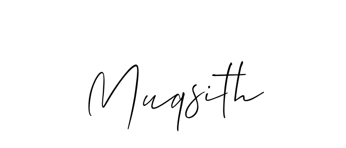 The best way (Allison_Script) to make a short signature is to pick only two or three words in your name. The name Muqsith include a total of six letters. For converting this name. Muqsith signature style 2 images and pictures png
