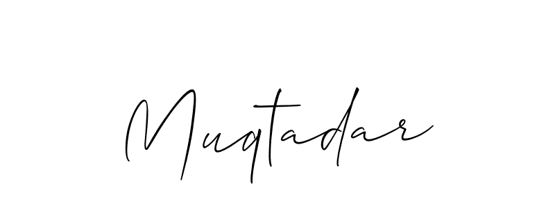 How to Draw Muqtadar signature style? Allison_Script is a latest design signature styles for name Muqtadar. Muqtadar signature style 2 images and pictures png