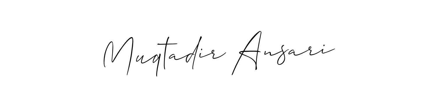 Best and Professional Signature Style for Muqtadir Ansari. Allison_Script Best Signature Style Collection. Muqtadir Ansari signature style 2 images and pictures png