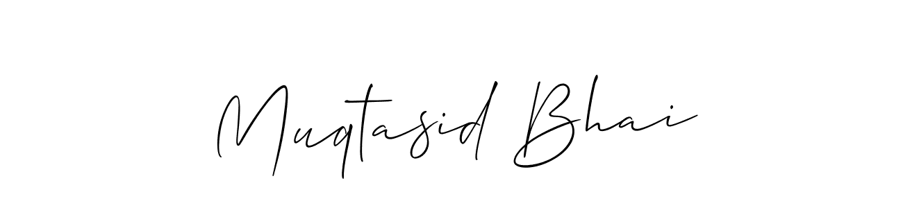 Similarly Allison_Script is the best handwritten signature design. Signature creator online .You can use it as an online autograph creator for name Muqtasid Bhai. Muqtasid Bhai signature style 2 images and pictures png