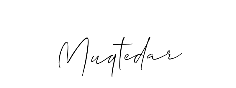 You should practise on your own different ways (Allison_Script) to write your name (Muqtedar) in signature. don't let someone else do it for you. Muqtedar signature style 2 images and pictures png