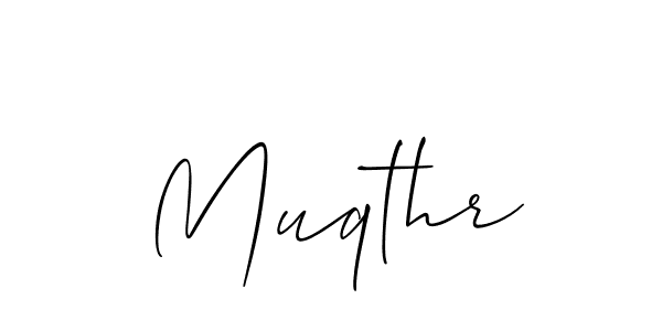 You should practise on your own different ways (Allison_Script) to write your name (Muqthr) in signature. don't let someone else do it for you. Muqthr signature style 2 images and pictures png