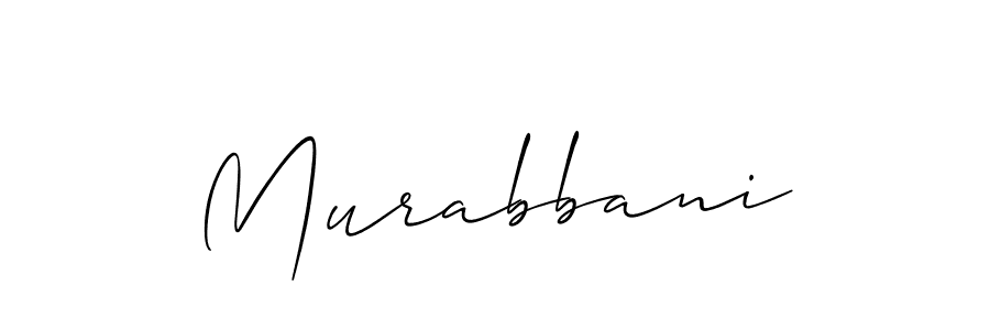 Make a beautiful signature design for name Murabbani. With this signature (Allison_Script) style, you can create a handwritten signature for free. Murabbani signature style 2 images and pictures png