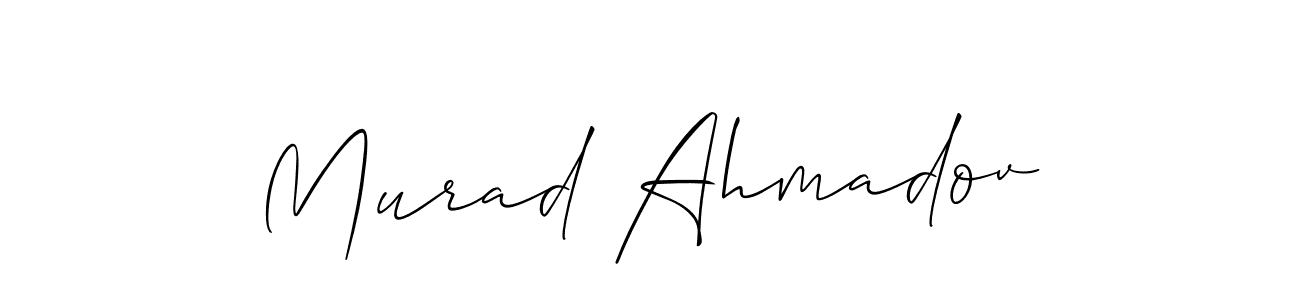 Make a short Murad Ahmadov signature style. Manage your documents anywhere anytime using Allison_Script. Create and add eSignatures, submit forms, share and send files easily. Murad Ahmadov signature style 2 images and pictures png