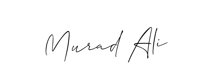 How to make Murad Ali name signature. Use Allison_Script style for creating short signs online. This is the latest handwritten sign. Murad Ali signature style 2 images and pictures png