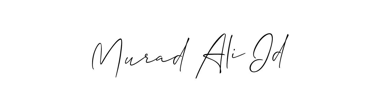 Make a short Murad Ali Id  signature style. Manage your documents anywhere anytime using Allison_Script. Create and add eSignatures, submit forms, share and send files easily. Murad Ali Id  signature style 2 images and pictures png