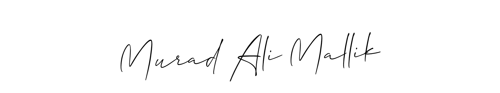 if you are searching for the best signature style for your name Murad Ali Mallik. so please give up your signature search. here we have designed multiple signature styles  using Allison_Script. Murad Ali Mallik signature style 2 images and pictures png