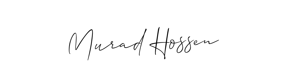 It looks lik you need a new signature style for name Murad Hossen. Design unique handwritten (Allison_Script) signature with our free signature maker in just a few clicks. Murad Hossen signature style 2 images and pictures png