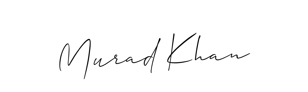 The best way (Allison_Script) to make a short signature is to pick only two or three words in your name. The name Murad Khan include a total of six letters. For converting this name. Murad Khan signature style 2 images and pictures png