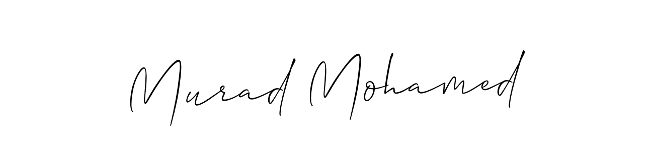 This is the best signature style for the Murad Mohamed name. Also you like these signature font (Allison_Script). Mix name signature. Murad Mohamed signature style 2 images and pictures png