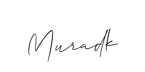 Make a beautiful signature design for name Muradk. Use this online signature maker to create a handwritten signature for free. Muradk signature style 2 images and pictures png